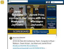 Tablet Screenshot of grandhavenbaseball.com